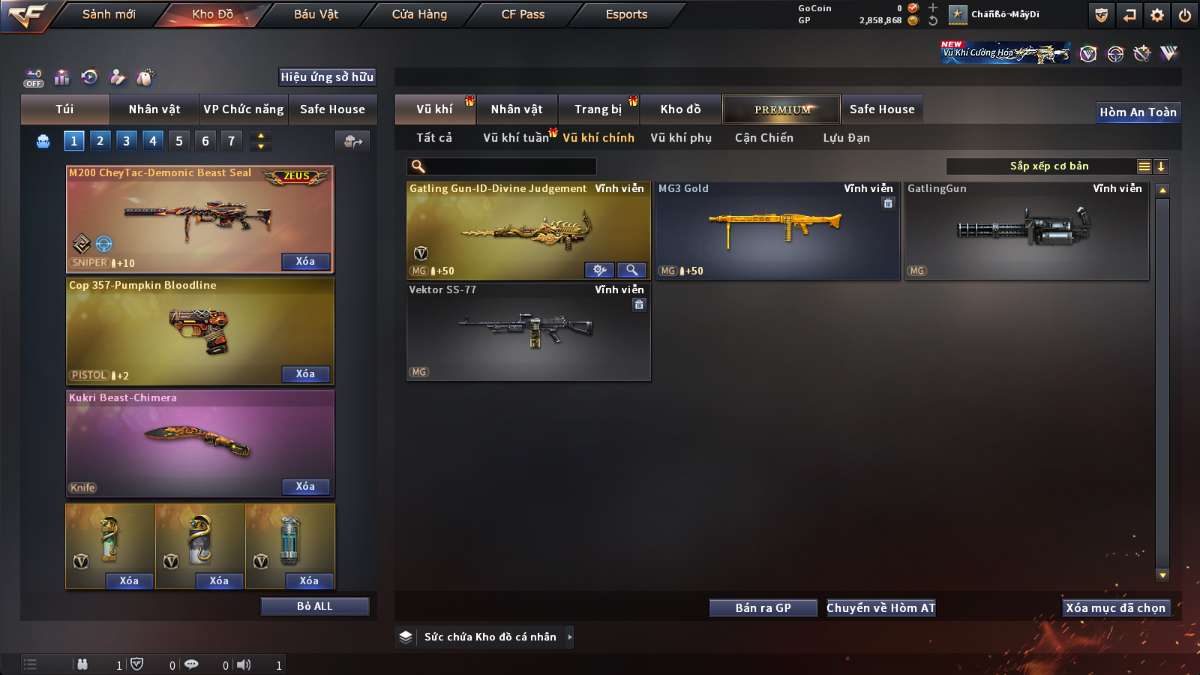shop acc cf uy tin gia re